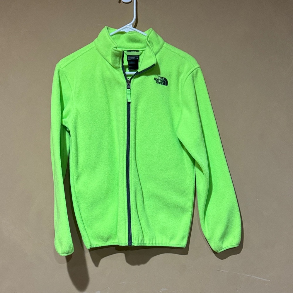 The North Face Vibrant Green Fleece Jacket Size Large